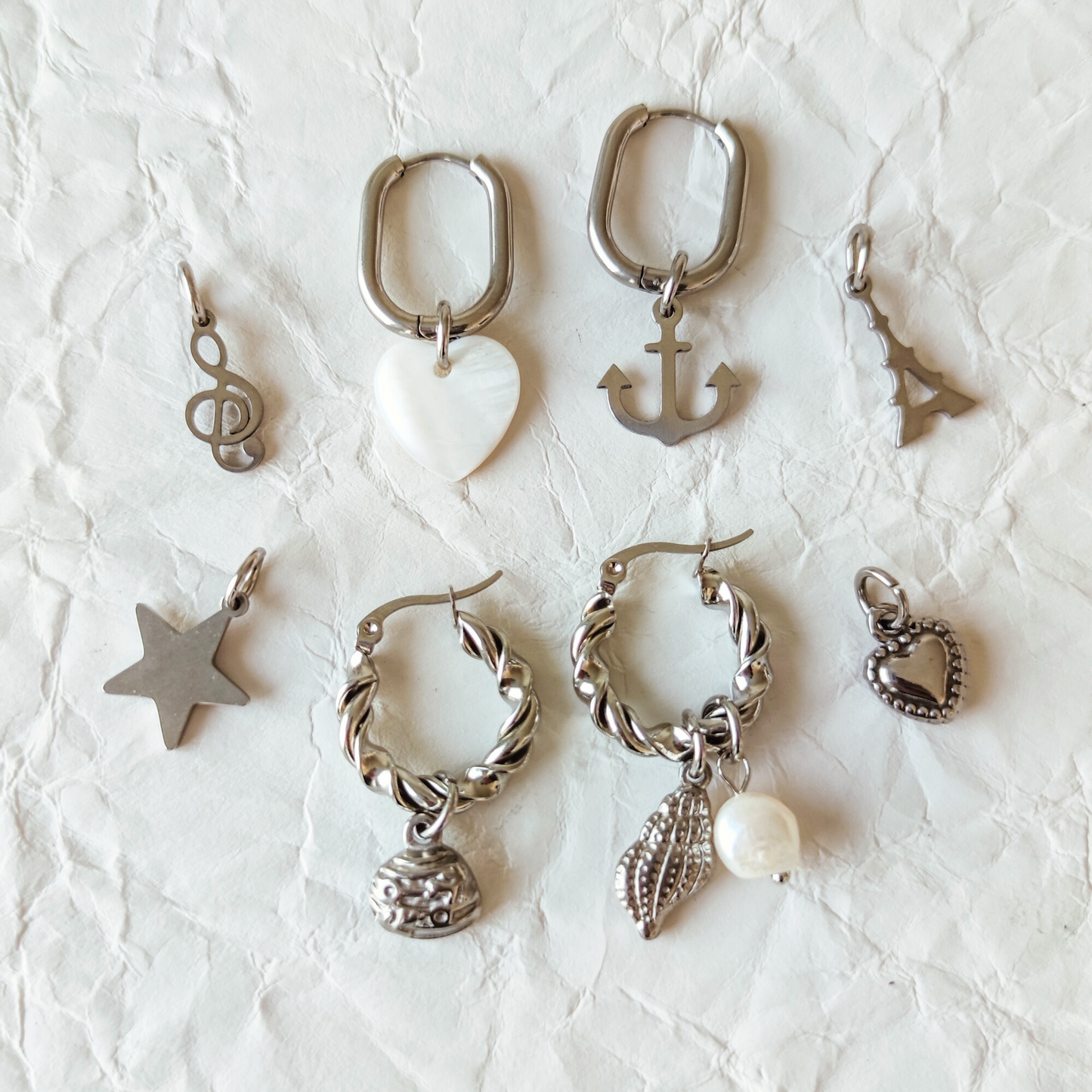 Brincos Mix&Match Siver | personalizados