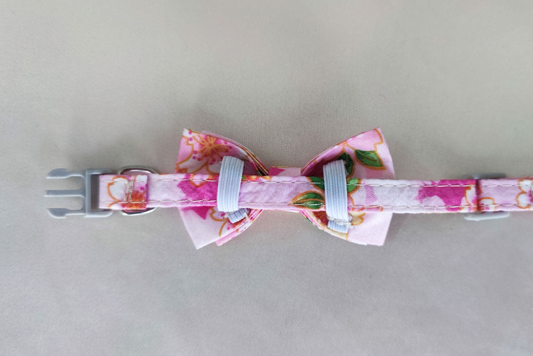 Coleira Floral Pink Mini