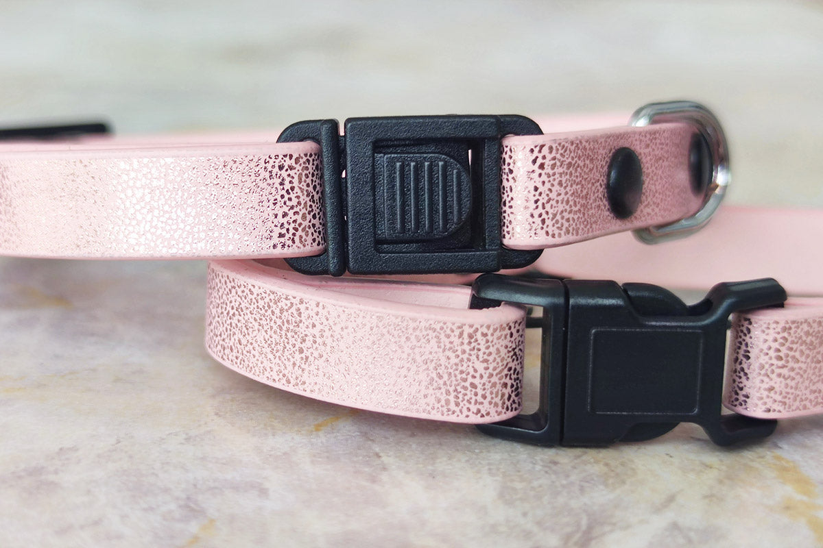 Coleira Sparkle Rose Mini
