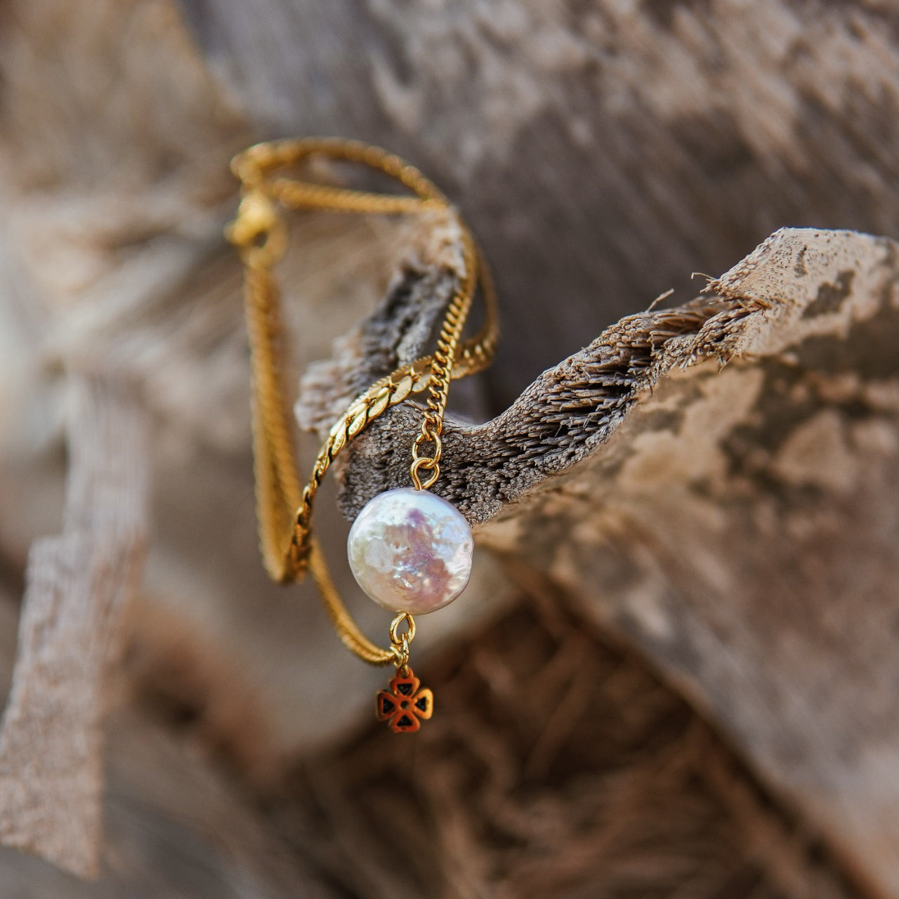 pulseira dourada aço inox my golden girl joalheria bijuteria