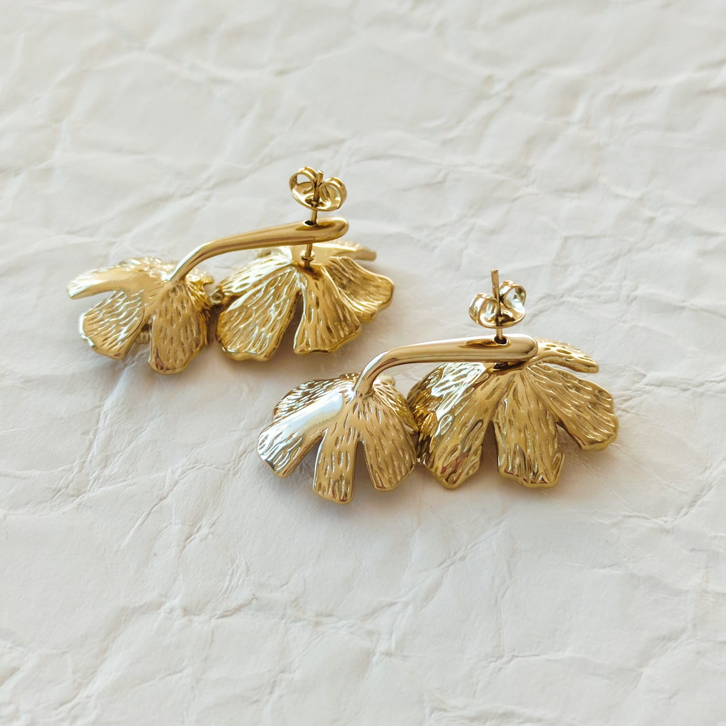 brincos dourados aço inox my golden girl joalheria bijuteria