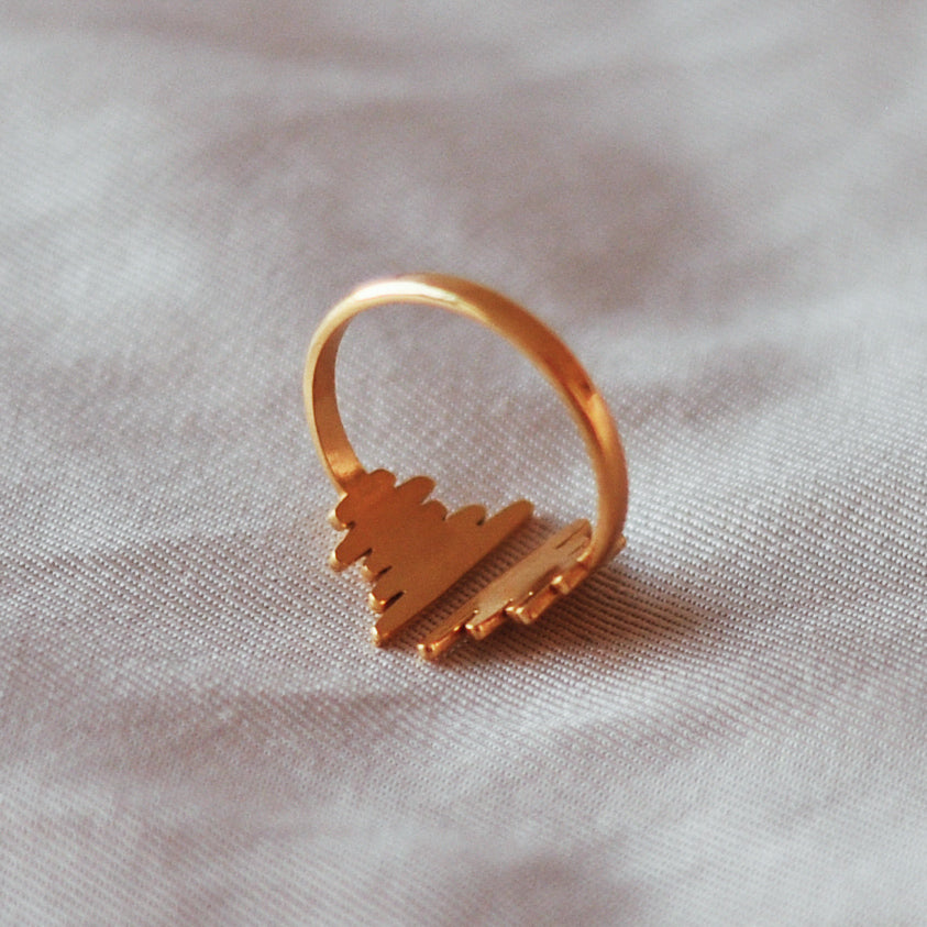 anéis bonitos, diferentes, originais, my golden girl, aço inoxidável