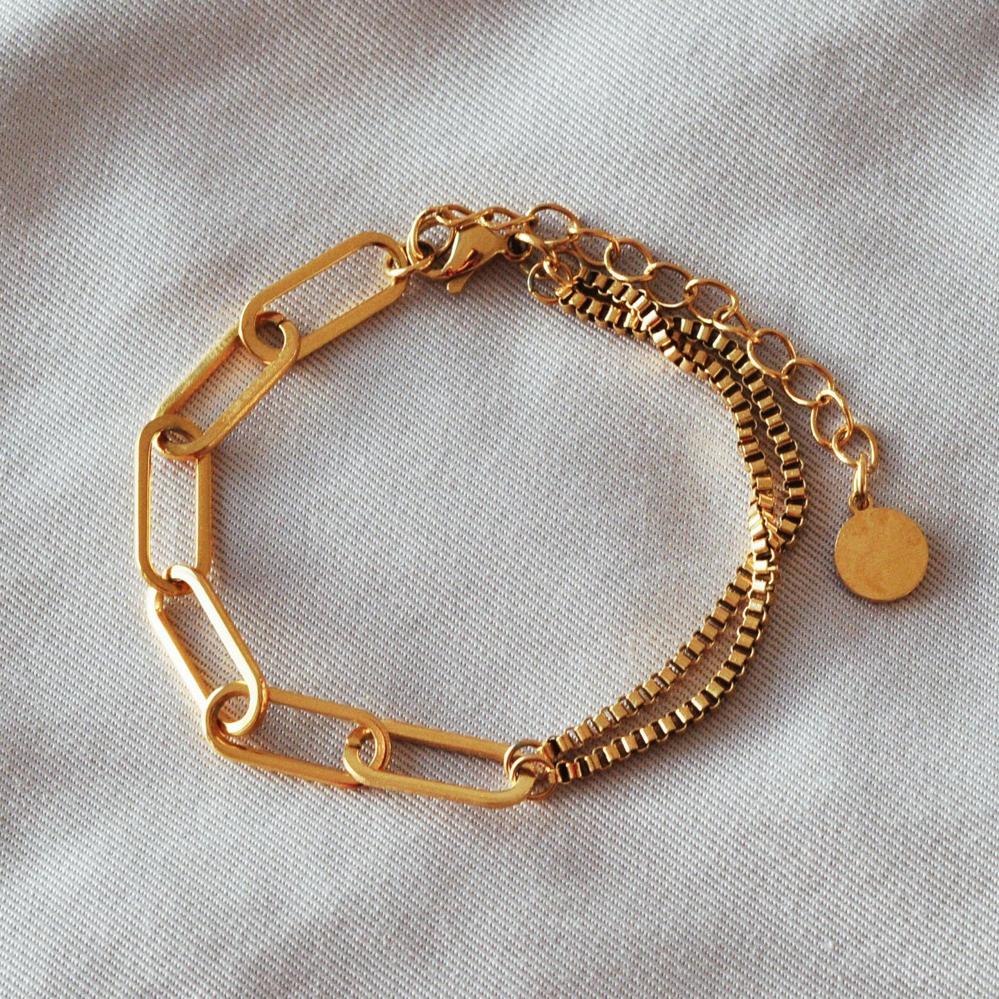 pulseira dourada aço inox my golden girl joalheria bijuteria