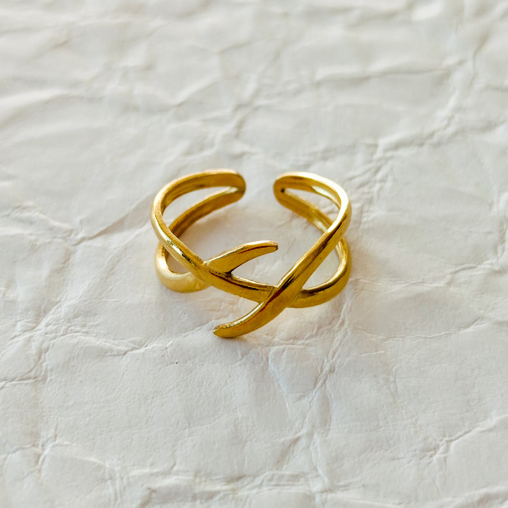 anel dourado aço inox my golden girl joalheria bijuteria